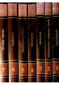 Historia Literatury światowej Tom 1 do 7