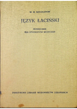 Język łaciński podręcznik dla studentów medycyny