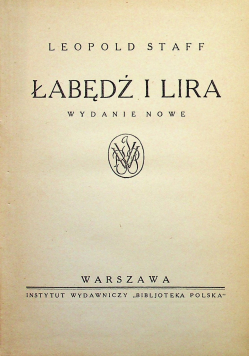 Łabędź i lira ok 1923 r