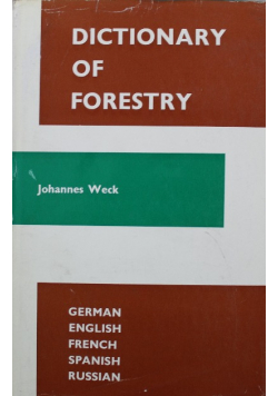 Dictionary of forestry