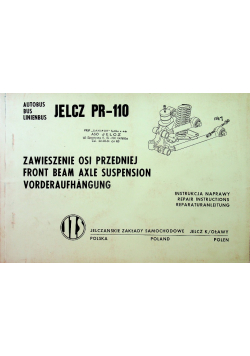 Jelcz PR 110 Instrukcja naprawy zawieszenie