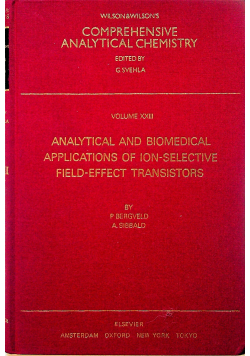 Comprehensive analytical chemistry Volume XXIII