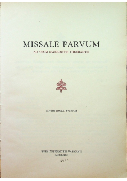 Missale Parvum