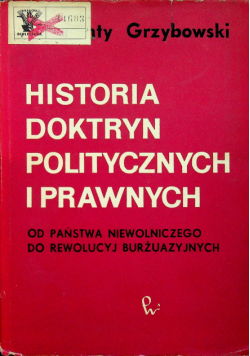 Historia doktryn politycznych i prawnych