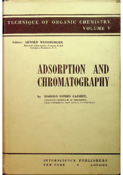 Weissberger adsorption and chromatography