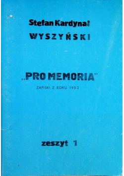 Pro memoria