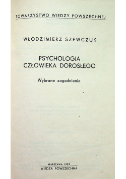 Psychologia człowieka dorosłego