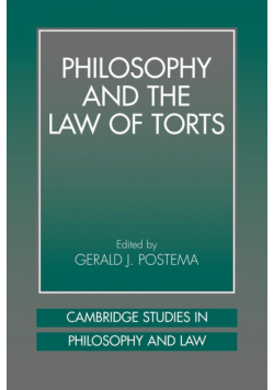 Philosophy and the Law of Torts