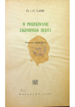 W poszukiwaniu zaginionego miasta