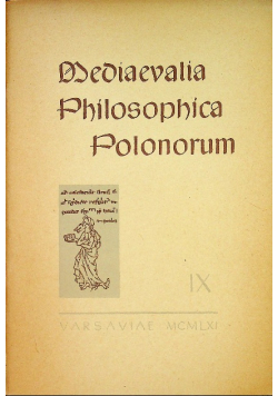 Mediaevalia philospohica polonorum IX