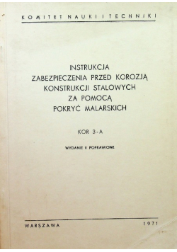 Instrukcja zabezpieczenia przed korozją