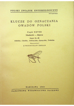 Klucze do oznaczania owadów Polski część XXVIII zeszyt 54-58