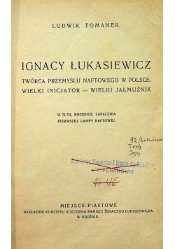 Ignacy Łukasiewicz 1928r