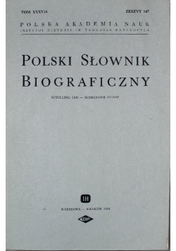 Polski słownik biograficzny Zeszyt 147