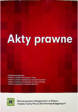 Akty prawne stan prawny na 1 stycznia 2021 r