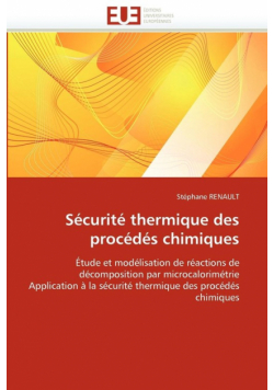 Sécurité thermique des procédés chimiques