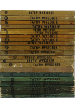 Tatry Wysokie Przewodnik Taternicki 23 tomy