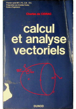 Calcul et analyse vectoriels