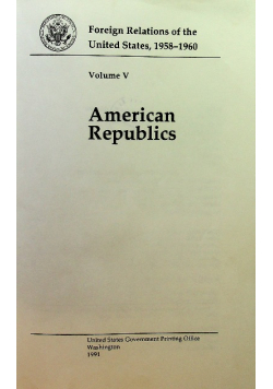 Foreignrelations of the United States 1958-1960