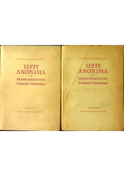 Listy anonima i prawo polityczne narodu polskiego tom I i II