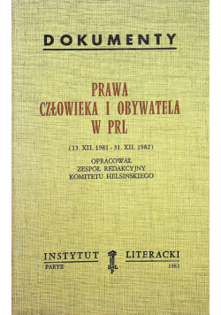 Prawa człowieka i obywatela w PRL