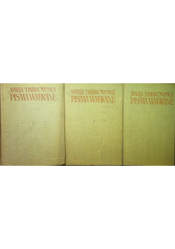 Dąbrowska Pisma wybrane tom 1 do 3