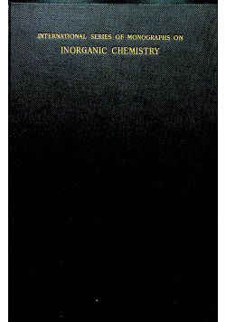 International series of monographs on Inorganic Chemistry