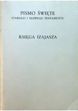 Księga Izajasza Pismo Święte