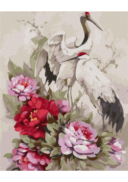 Malowanie po numerach - Czaple chińskie 40x50cm