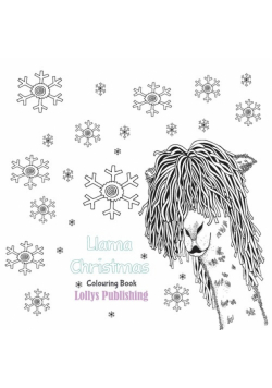 Llama Christmas Colouring Book