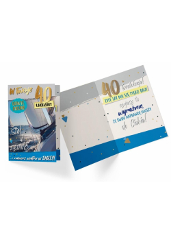 Karnet B6 PP-2191 Urodziny 40 power