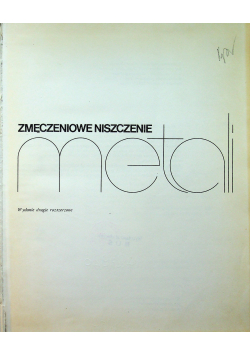 Zmęczeniowe niszczenie metali