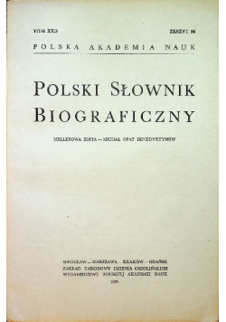 Polski słownik biograficzny tom XX3 zeszyt 86
