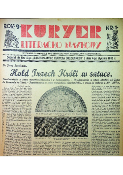 Kuryer Literacko naukowy nr od 1 do 52 1932 r.
