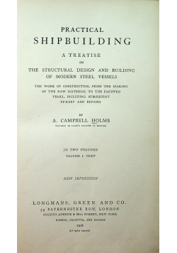 Practical shipbuilding 1918 r.