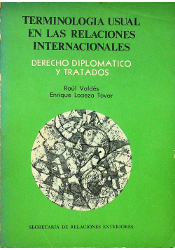Terminologia usual en las relaciones internacionales
