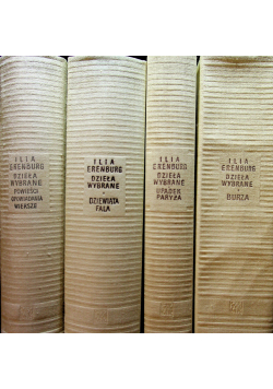 Erenburg Dzieła Wybrane 4 tomy