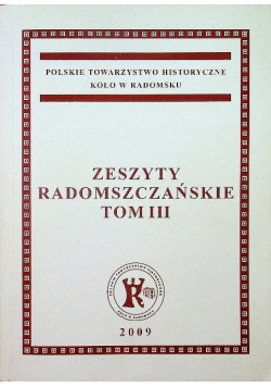 Zeszyty Radomszczańskie Tom III