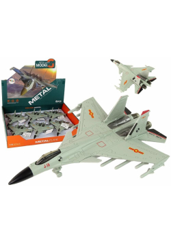 Samolot myśliwski z napędem frykcyjnym 1:72 szary