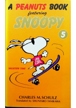 A peanuts book featuring Snoopy tom 5