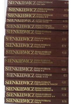 Sienkiewicz Pisma wybrane 16 tomów