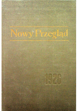 Nowy przegląd reprint z 1926