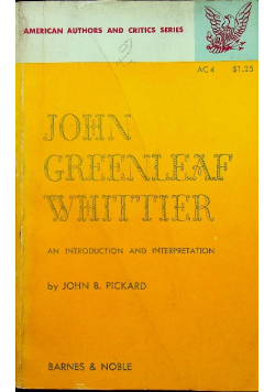John greenleaf whittier an introduction and interpretation