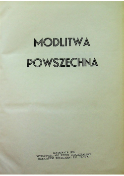 Modlitwa powszechna