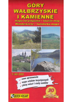 Mapa tur. - Góry Wałbrzyskie i Kamienne 1:40 000