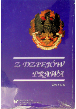 Z dziejów prawa tom 8 (16)