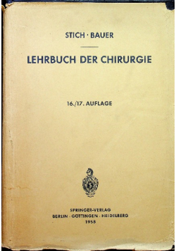 Lehrbuch der Chirurgie