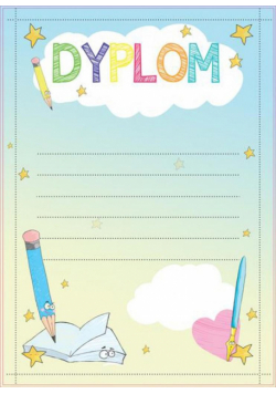 Dyplom dziecięcy A4/20ark. Magiczny ołówek