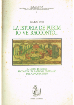 La istoria de Purim Io ve racconto