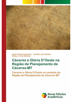 Cáceres e Glória D'Oeste na Região de Planejamento de Cáceres-MT